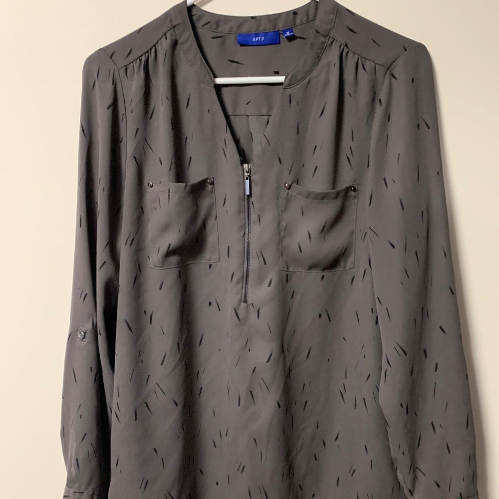 Apt 9 Long Sleeve Top - M
